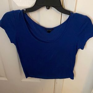 Royal Blue Cropped T